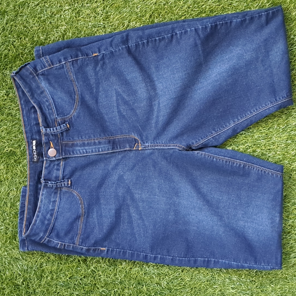 Fashion Nova High-waist Stretch Skinny Jeans (sz 15) - Picture 3 of 5